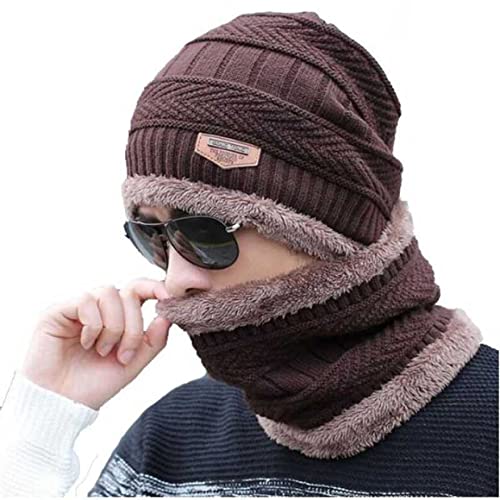 Winter cap-Winter Warm Beanie with Built-In Neck Cover