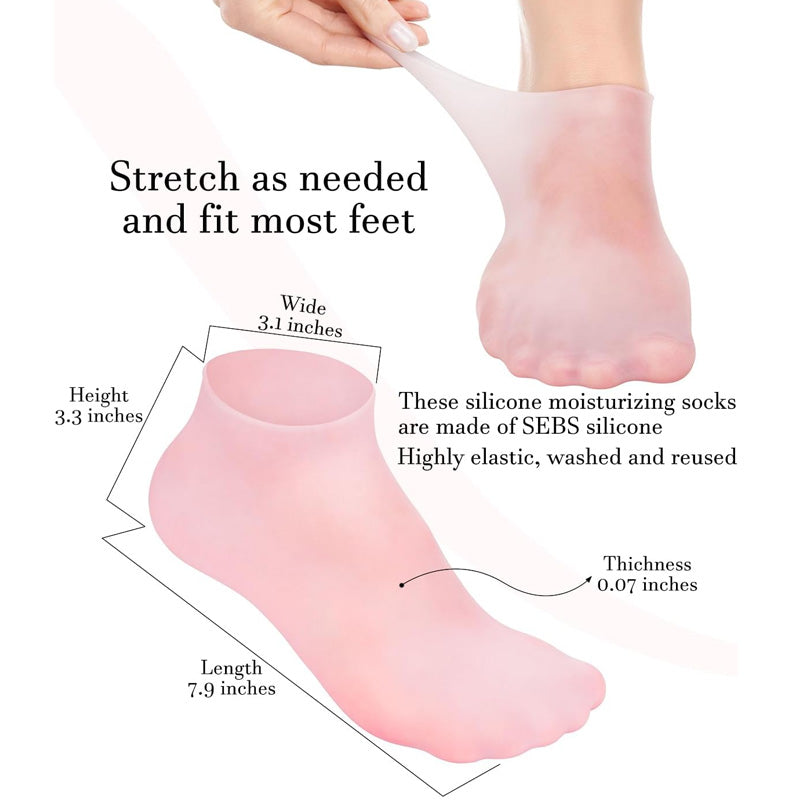 Silicon Moisturizer socks-SoftHeel Silicon Socks