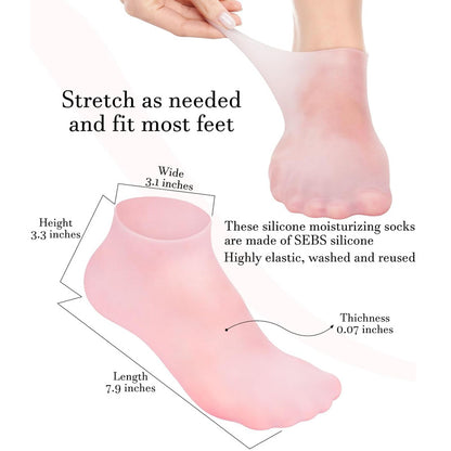 Silicon Moisturizer socks-SoftHeel Silicon Socks