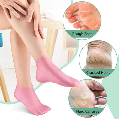Silicon Moisturizer socks-SoftHeel Silicon Socks