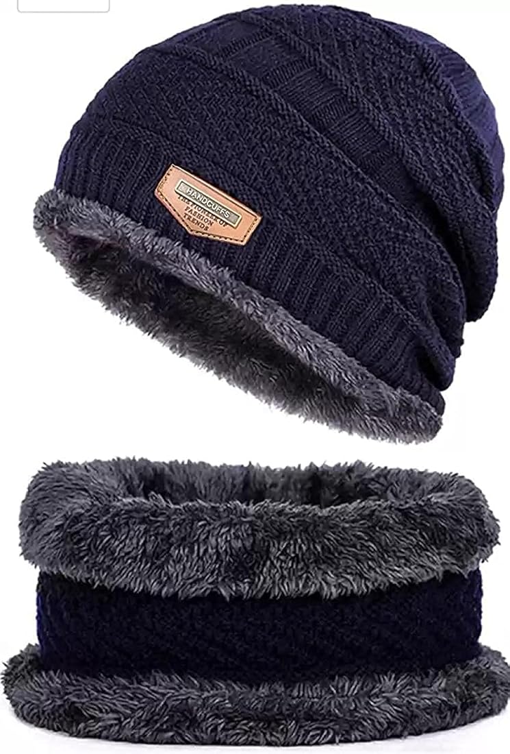 Winter cap-Winter Warm Beanie with Built-In Neck Cover